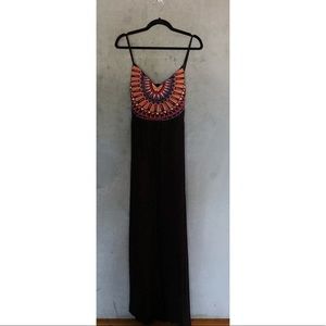 Aztec print maxi dress